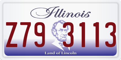 IL license plate Z793113