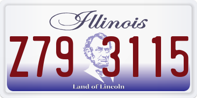 IL license plate Z793115