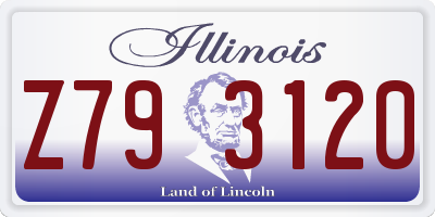 IL license plate Z793120