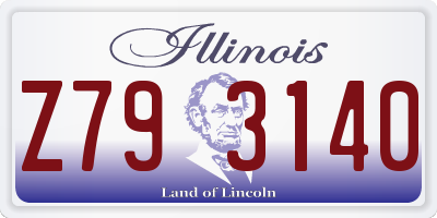 IL license plate Z793140