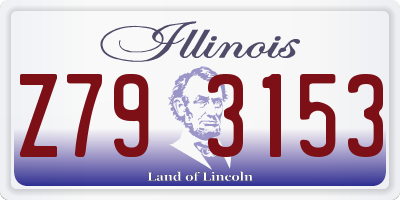 IL license plate Z793153