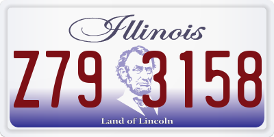 IL license plate Z793158