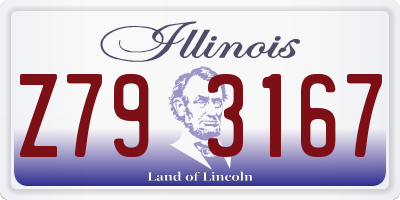 IL license plate Z793167