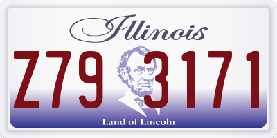 IL license plate Z793171