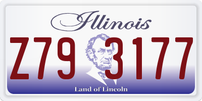 IL license plate Z793177