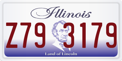 IL license plate Z793179