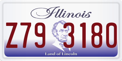 IL license plate Z793180