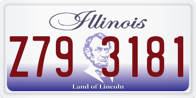 IL license plate Z793181