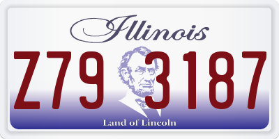 IL license plate Z793187