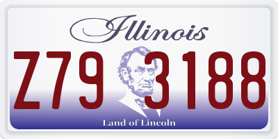 IL license plate Z793188