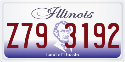 IL license plate Z793192