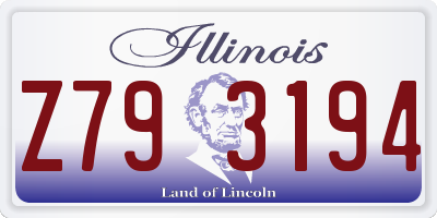 IL license plate Z793194