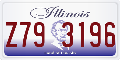 IL license plate Z793196
