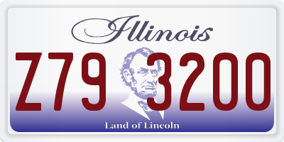 IL license plate Z793200