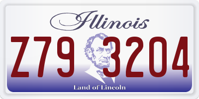IL license plate Z793204