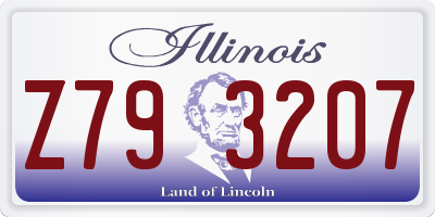 IL license plate Z793207