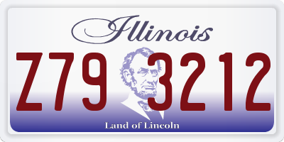 IL license plate Z793212
