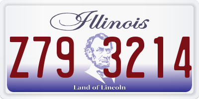 IL license plate Z793214
