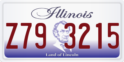 IL license plate Z793215