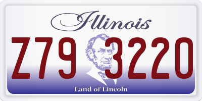 IL license plate Z793220