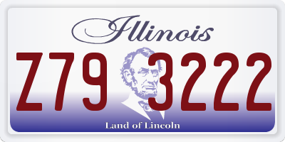 IL license plate Z793222