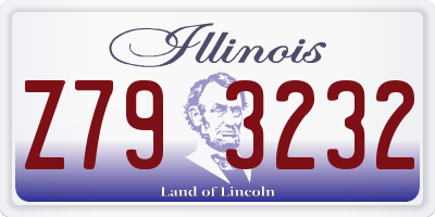 IL license plate Z793232