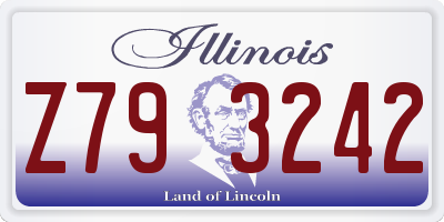 IL license plate Z793242