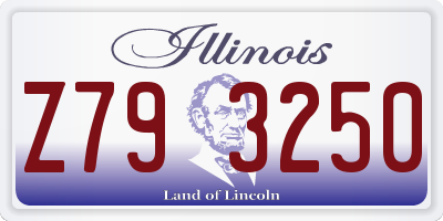 IL license plate Z793250