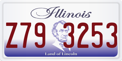 IL license plate Z793253