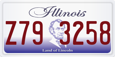 IL license plate Z793258