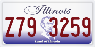 IL license plate Z793259