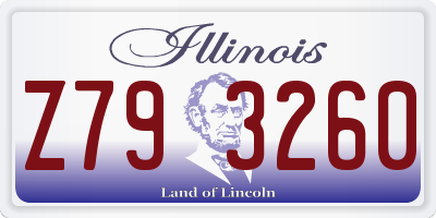 IL license plate Z793260