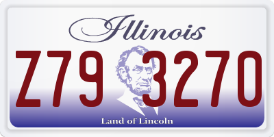IL license plate Z793270