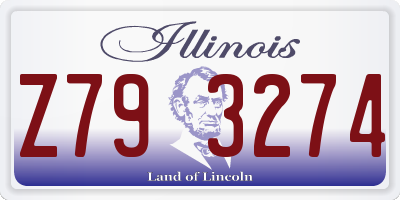IL license plate Z793274