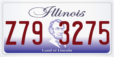 IL license plate Z793275
