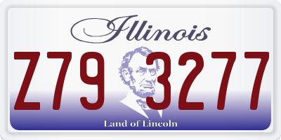 IL license plate Z793277