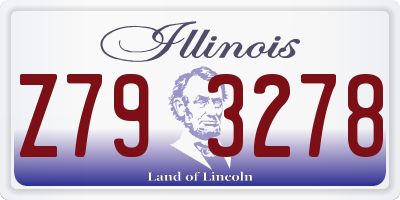 IL license plate Z793278