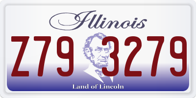 IL license plate Z793279