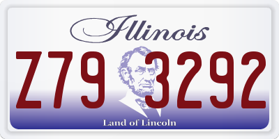 IL license plate Z793292