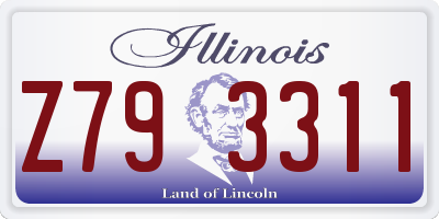IL license plate Z793311