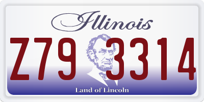 IL license plate Z793314