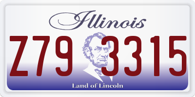 IL license plate Z793315