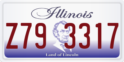IL license plate Z793317