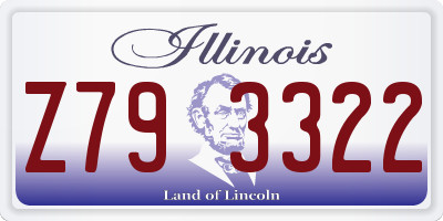IL license plate Z793322