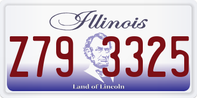 IL license plate Z793325