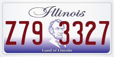 IL license plate Z793327