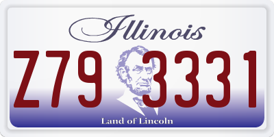 IL license plate Z793331