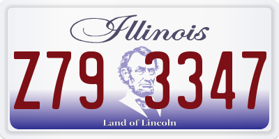 IL license plate Z793347