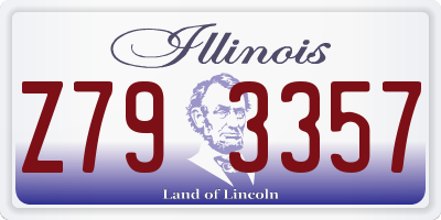 IL license plate Z793357