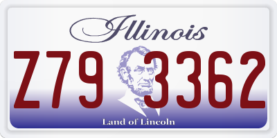 IL license plate Z793362